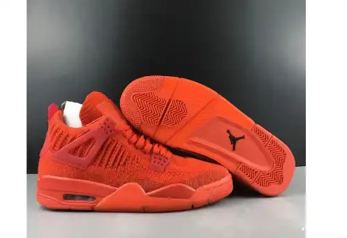 JORDAN 4 AQ3559-600 AQ3559-600 AIR “RED” FLYKNIT 0407